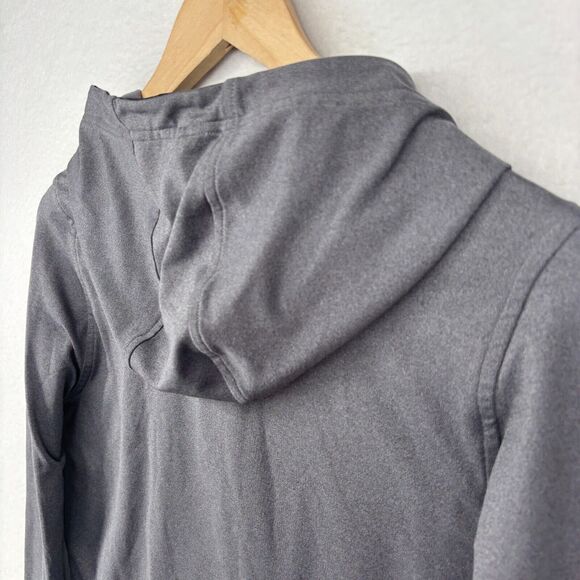 UNDER ARMOUR Hoodie Women M ColdGear Infrared EVO Fitted Sweatshirt Running Gray - Picture 7 of 13